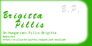 brigitta pillis business card